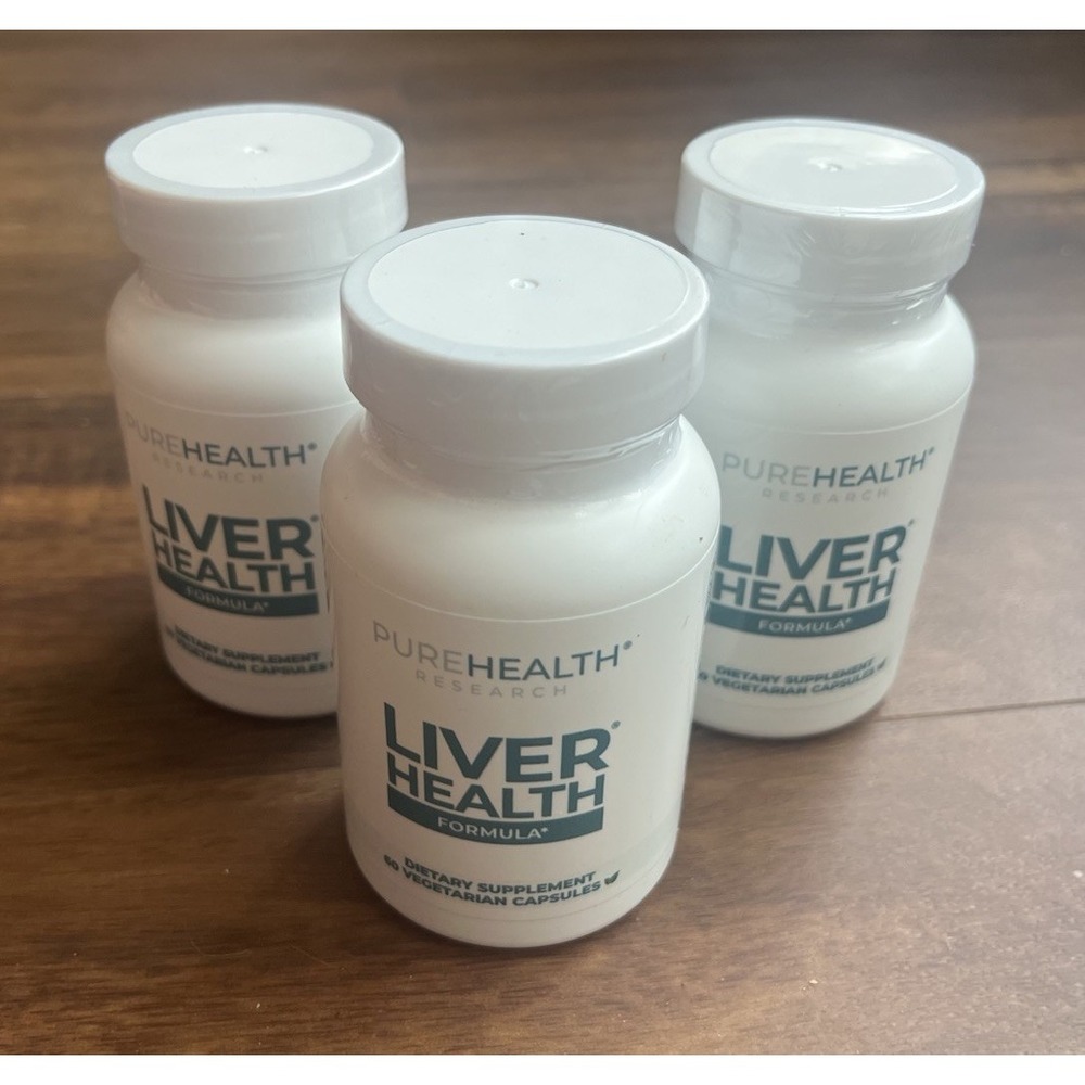 Lot of 3 PUREHEALTH RESEARCH Liver Health Cleanse Detox & Repair 180 caps
